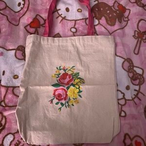 Flower tote bag